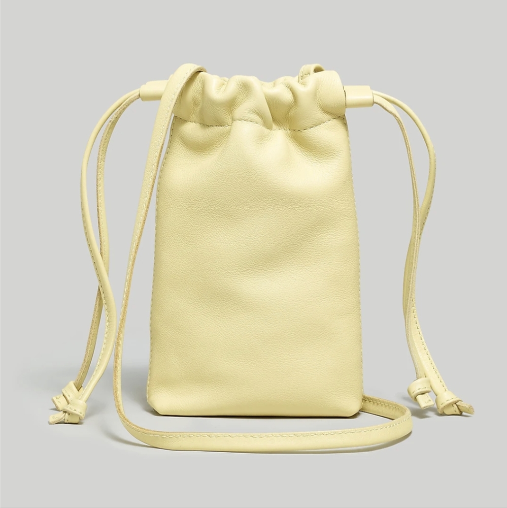 Madewell The Piazza Phone Bag Pale Yellow Daffodil